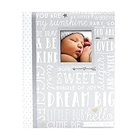 First 5 Years Dream Big Wordplay Baby Memory Book, Baby Keepsake Journal, Gift For New And Exxpecting Parents, 46 Fill In Pages, Gray