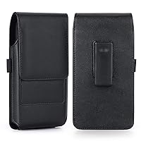 Mopaclle Swivel Belt Clip for Samsung Galaxy A03s A14 A33 A25 A52 A73 Note 20 Ultra 8 9 S24 Plus S23 Plus Cell Phone Pouch for iPhone Plus Leather Belt Case Holster Pouch Carrying Holder Cover, Black
