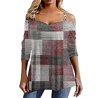 Long Sleeve Workout Tops for Women Cold Shoulder Sweetheart Neck Tees Loose Strap Printing Tops Sexy Oversized Shirts