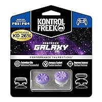 KontrolFreek FPS Freek Galaxy Purple for Playstation 4 (PS4) and Playstation 5 (PS5) | Performance Thumbsticks | 1 High-Rise, 1 Mid-Rise | Purple