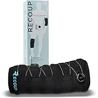 Recoup Cryosleeve Ice Cold Compression Sleeve for Arms and Legs | Cold Up to 1 Hour | Custom Adjustable Compression | Reuseable Ice Pack for Elbows and Knees | Pain Relief for Muscles & Joints