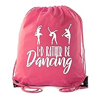 Dance Bags, Ballet Backpacks for girls, Dance Drawstring Cinch Backpacks - Pink CA2500Dance S4
