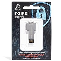 Password Reset Key II Next Generation - USB 3.0 Key Works w/Windows 98, 2000, XP, Vista, 7, & 10 - Fast Access No Internet Connection Needed - Reset Lost Passwords on Windows Based PC & Laptop