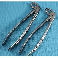Set of 2 German Grade Dental Surgery Tooth EXTRACTING Extraction Forceps MD3 MD4