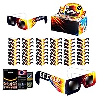 50 PACK Solar Glasses - Direct Solar Viewing Glasses