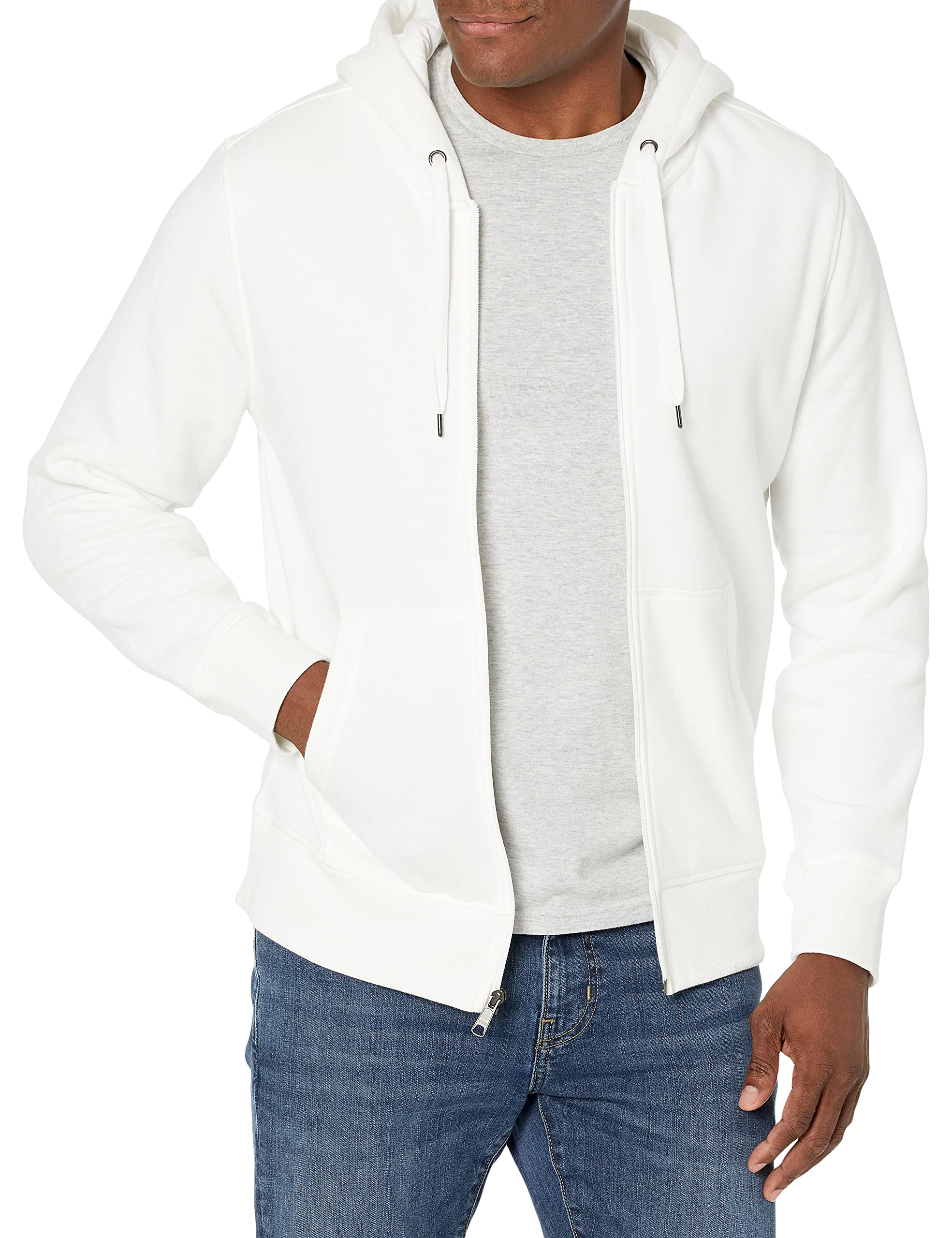 Amazon Essentials Men's Full-Zip Hooded Fleece Sweatshirt (Available in Big & Tall)