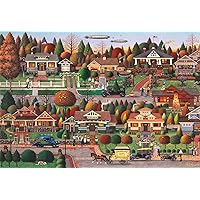 Buffalo Games - Labor Day in Bungalowville - 2000 Piece Jigsaw Puzzle for Adults Challenging Puzzle Perfect for Game Night - 2000 Piece Finished Size is 38.50 x 26.50