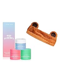 Mini Scoops + Brown Bear Face Wash Headband Set