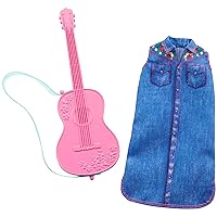 Barbie Clothes - Career Outfit Doll, Musician Look with Guitar, Multicolor
