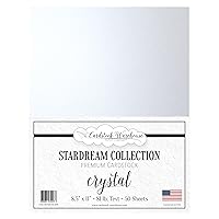 Cardstock Warehouse Stardream Crystal White - 8.5 x 11