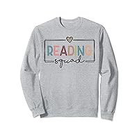 Reading Squad Bookworm Bibliophile Reader's Crew Bookish Sweatshirt