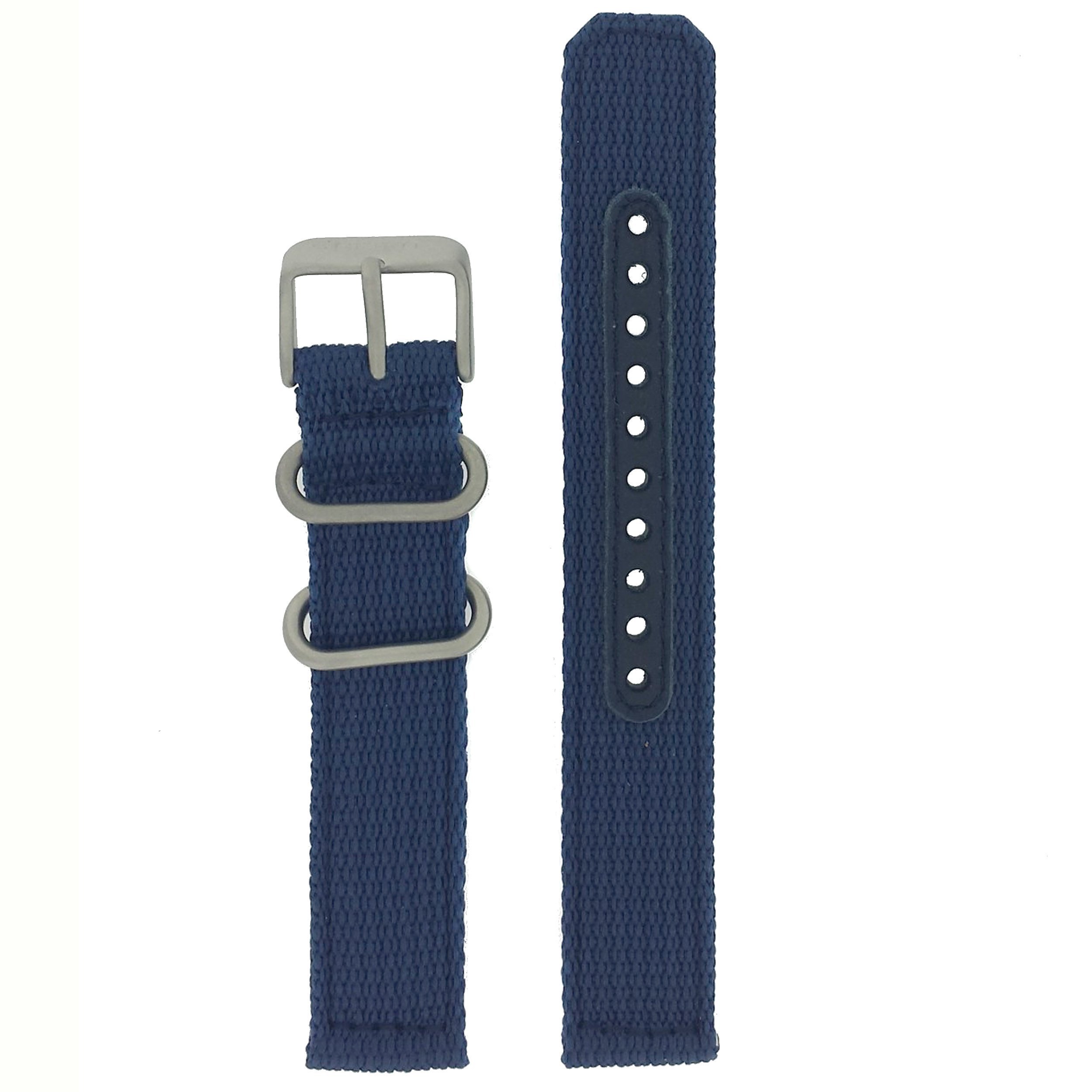 Seiko Original Nylon Blue Watch Band 18 millimeters- Model SNK807