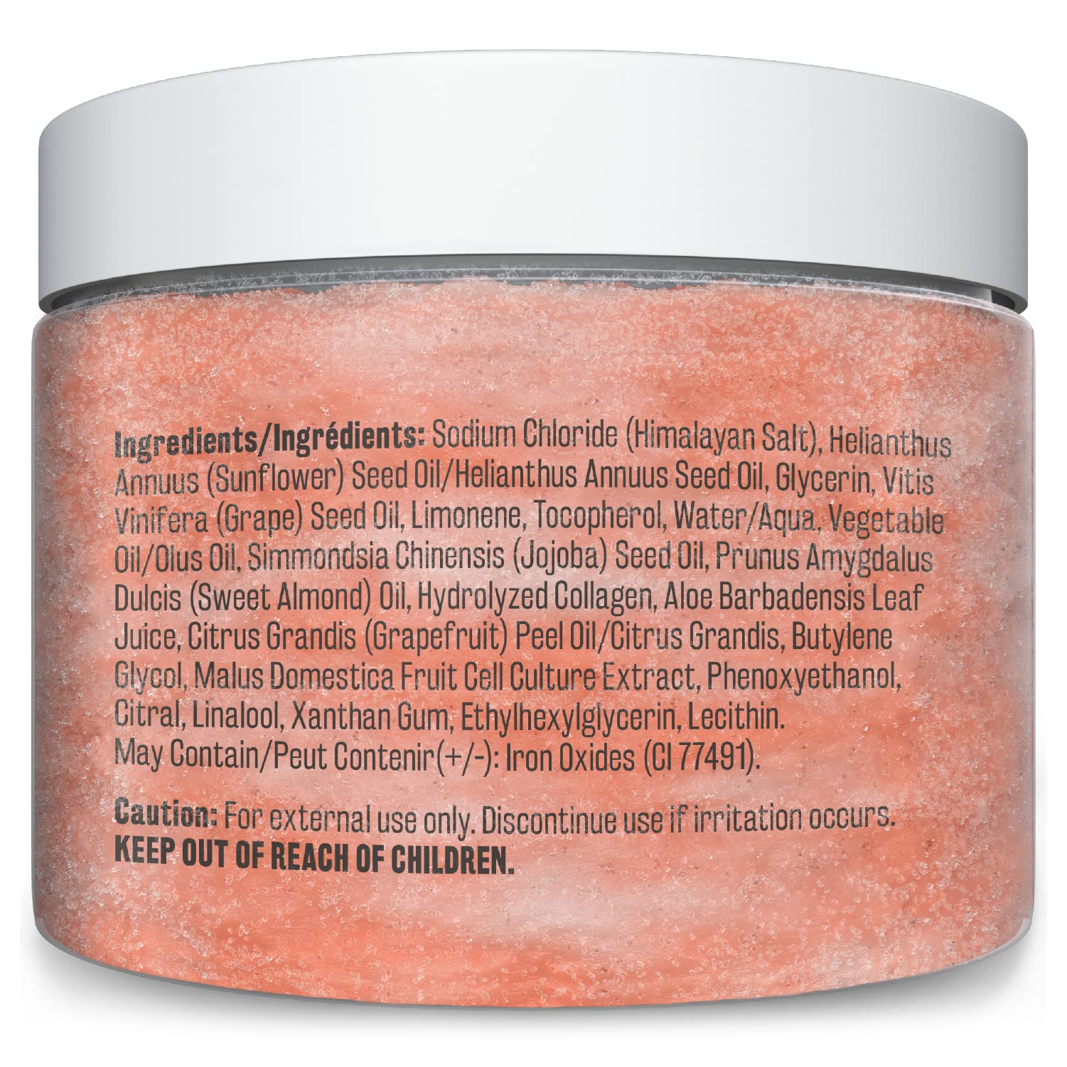 Himalayan Salt Scrub Exfoliating Foot, Scalp & Body Scrub Infused with Collagen and Stem Cell Natural Exfoliating Salt Scrub for Toning Skin Cellulite Deep Cleansing SkinCare Scrub | Exfoliate and Moisturize by M3 Naturals
