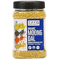 Zayd Organics Moong Dal, Split Mung Beans, USDA Organic, 1.75lbs (800g)