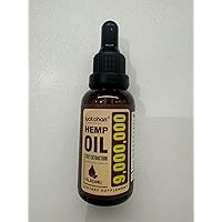 4-Pack Hemp Oil Extra Strength Organic High Potency Hemp Drops Natural Hemp Extract, Non-GMO, Low Sugar, Made in USA - Natural Flavor