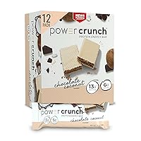 Protein Wafer Bars, High Protein Snacks with Delicious Taste, Chocolate Coconut, 1.4 Ounce (12 Count)