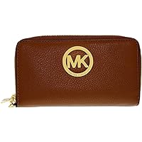 MICHAEL Michael Kors Womens Fulton Leather PDA Wristlet Brown O/S