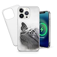 Cat Phone Case Kitty Cover for iPhone 13 Pro, 12 Pro, 11 Pro, XR, XS, SE, 8, 7, 6 for Samsung A12, S20, S21, A40, A71, A51, for Huawei P20, P30 Lite A013_4