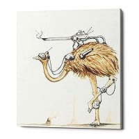'War Emu' by Craig Snodgrass, Canvas Wall Art, 12