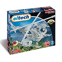 Eitech Army Helicopter Construction Set Educational STEM Toy- Intro to Engineering and STEAM Learning, Build and Play Steel Construction Set with 310+ Pieces