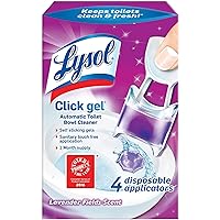 Lysol Click Gel Automatic Toilet Bowl Cleaner, Lavender, 4ct