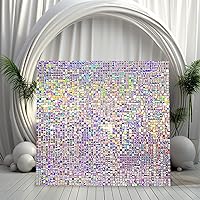 12/24/ 36 Shimmer Sequins Wall Photo Backdrop Panels for Birthday Wedding Engagement Bridal Baby Shower Decortaion Party (Iridescent, 36)