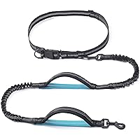 iYoShop Retractable Hands Free Dog Leash – Dual Handle Bungee Waist Leash for Small Medium and Large Large Dogs (25-150 lbs)
