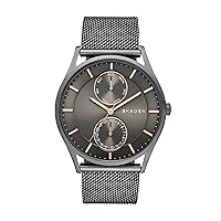 Holst Men's Watch with Stainless Steel Mesh or Leather Band