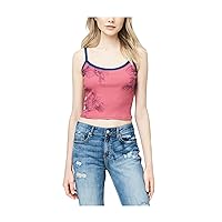 AEROPOSTALE Womens Hibiscus Tank Top, Pink, Small