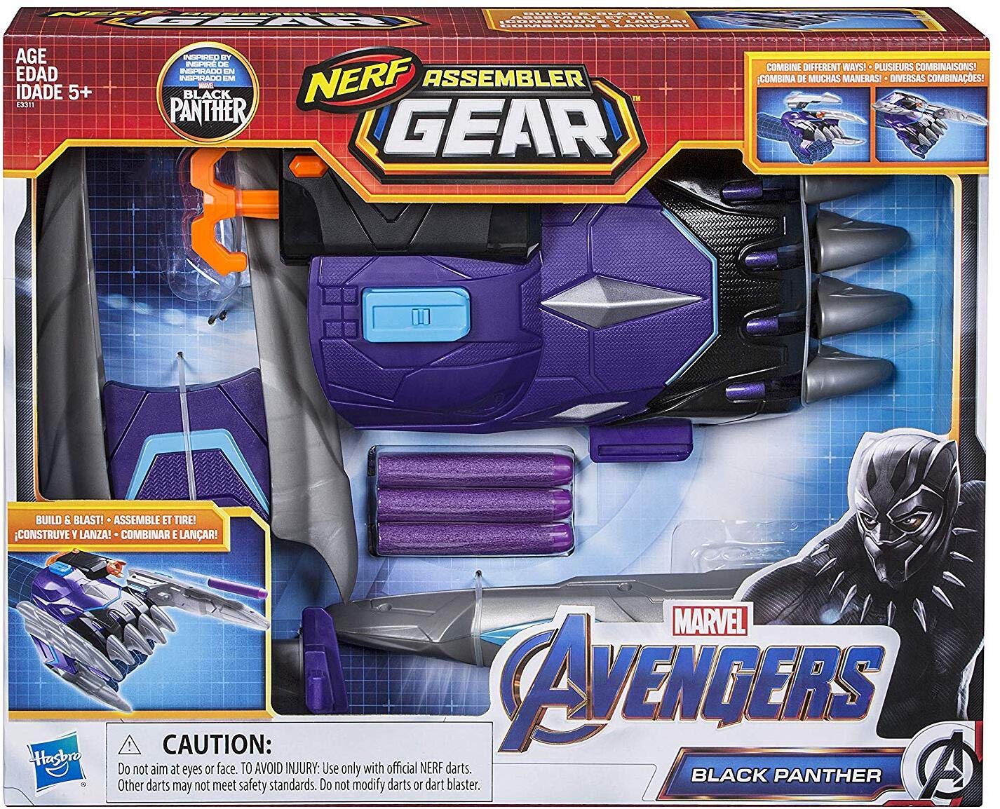 Avengers Marvel Endgame: Nerf Black Panther Assembler Gear