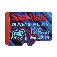SanDisk 128GB Gameplay microSD Memory Card for Mobile Gaming - Up to 190MB/s, for Handheld Console Gaming - SDSQXAA-128G-GN6XN