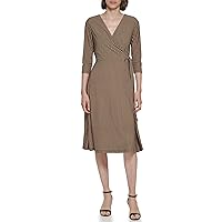 Tommy Hilfiger Women's Jersey Fit and Flare Midi Dress