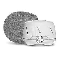 Yogasleep Dohm (White/Gray) & Travel Case (2 Piece Set) The Original White Noise Machine with Natural Sound from a Real Fan, Sleep Aid & Noise Cancelling For Adults & Baby, Office Privacy & Meditation