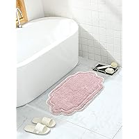 Home Weavers Allure Collection 100% Cotton Tufted Bathroom Rug, Soft and Absorbent Bath Rugs, Non-Slip Bath Carpet, Machine Wash Dry Bath Mats for Bathroom Floor- 17