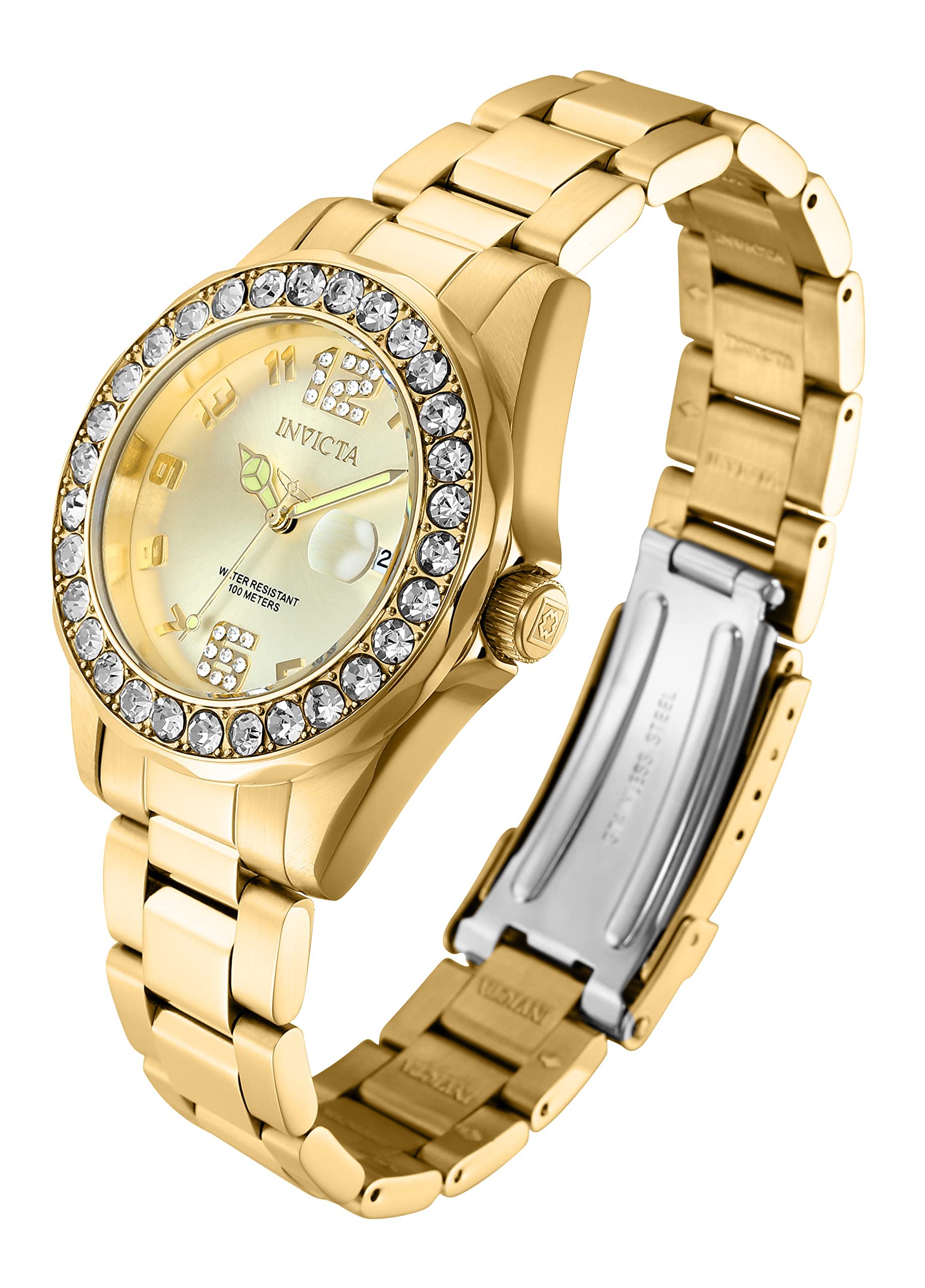 Invicta Women's 21397 Pro Diver Analog Display Quartz Gold Watch