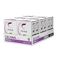 CELSIUS Sparkling Grape Rush, Functional Essential Energy Drink 12 Fl Oz (Pack of 24)