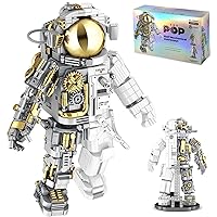 okk Space Exploration Astronaut Building Sets, Astronaut Building Blocks for Kids, Collectible Space Toy with Display Stand, Creative Space Gifts for Men Adults Boys Girls (1078 Pieces)