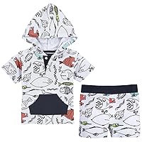 Andy & Evan Baby Boys' Two Piece Printed Pique Fish Set