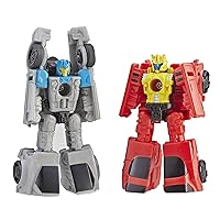 Transformers Generations War for Cybertron: Siege Micromaster Wfc-S4 Autobot Race Car Patrol 2 Pack Action Figure Toys