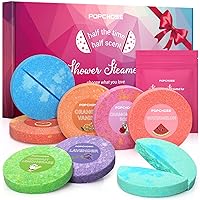POPCHOSE Shower Steamers Aromatherapy - Bath Bomb Shower Tablets 8 Pack, Self Care & SPA Relaxation - Stocking Stuffers Christmas Gifts for Women and Mom Who Has Everything, Birthday Valentines Gift