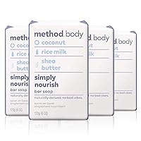 Bar Soap, Simply Nourish, Packaging May Vary, 6 Ounce (Pack of 4)