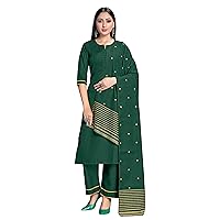 Indian Kurti for Womens With Pant Dupatta | Rayon Foil Printed Dress Kurtis Kurta For Women Dress