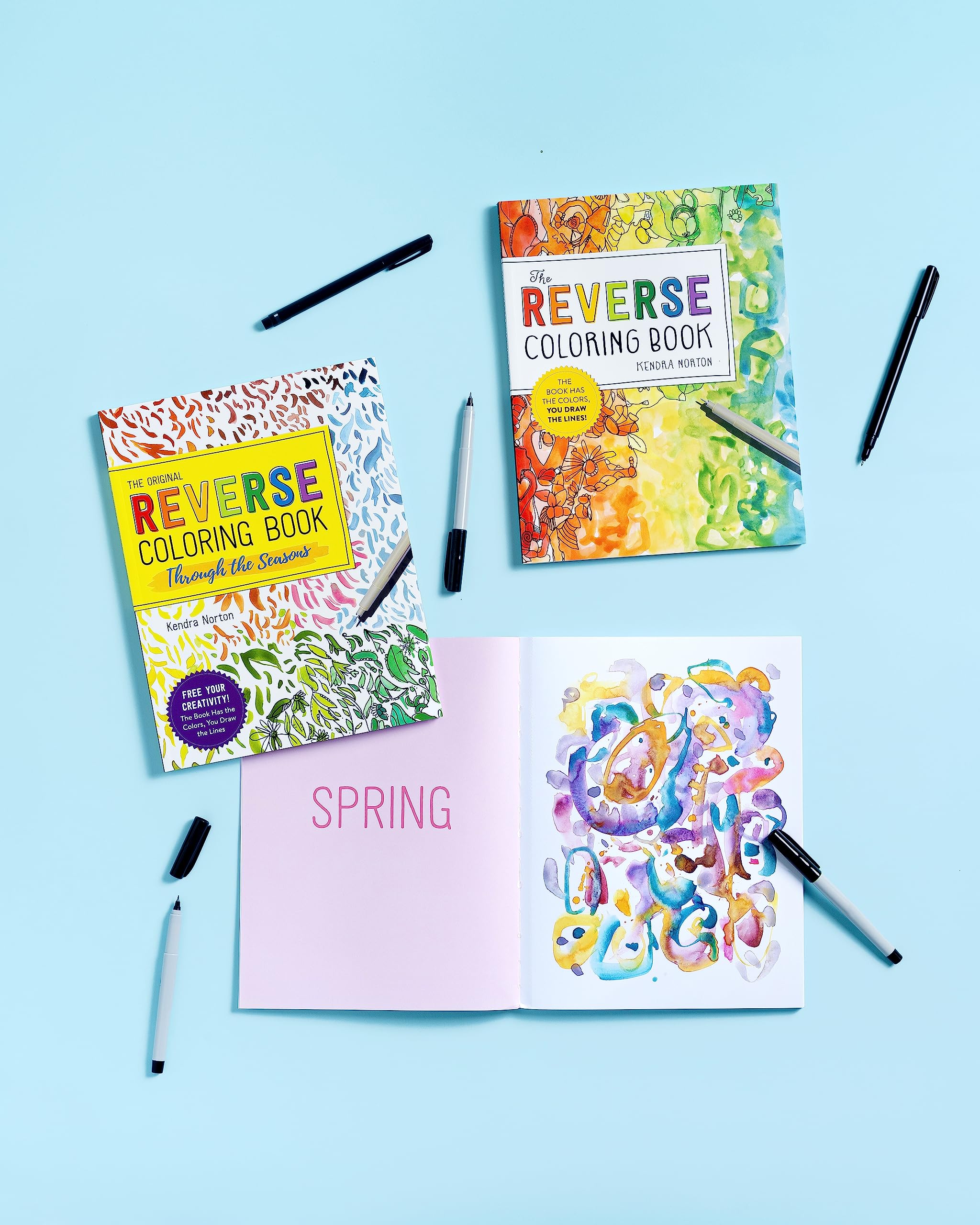 The Reverse Coloring Book(tm): The Book Has the Colors, You Draw the Lines