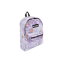Everest Unisex-Adult's Basic Pattern Backpack, White, One Size