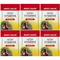 Durvet 6 Pack of Vitamins and Electrolytes for Poultry, 5 Grams, Makes 6 Gallons