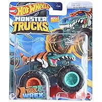 Hot Wheels Monster Trucks Tiger Wrex, Mash & Crash 3/4 Connect and Crash Car