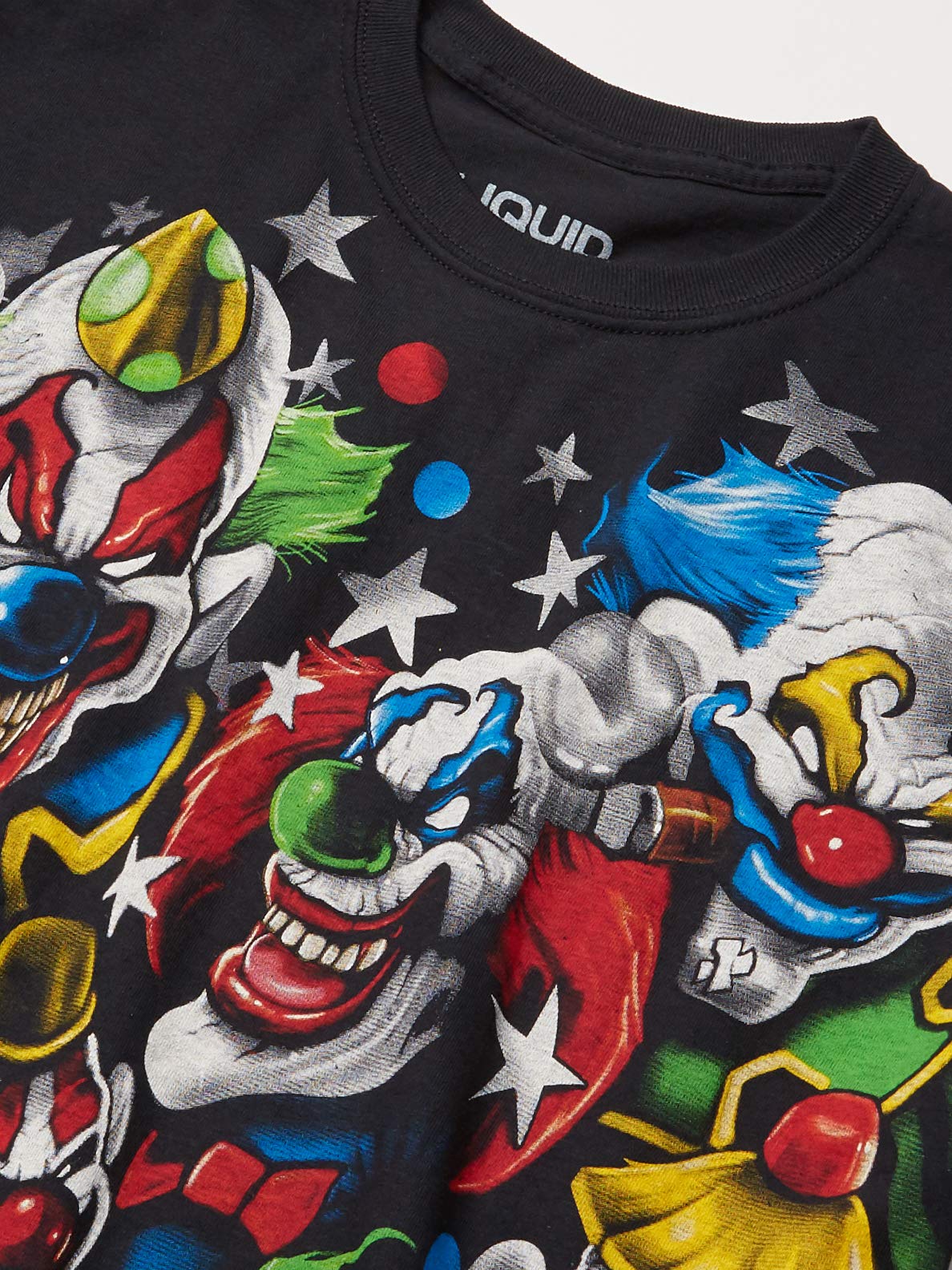Liquid Blue Men's Plus-Size Colored Clowns T-Shirt