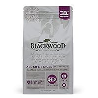 Blackwood Pet Food 22299 All Life Stages, Special Diet, Sensitive Skin, Salmon Meal & Brown Rice Recipe, 5Lb.