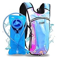 Sojourner Hydration Pack, Hydration Backpack - Water Backpack with 2l Hydration Bladder, Festival Essential - Rave Hydration Pack Hydropack Hydro for Hiking, Running, Biking, Festival Gear