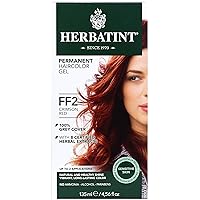 Herbatint Permanent Haircolor Gel, FF2 Crimson Red, Alcohol Free, Vegan, 100% Grey Coverage - 4.56 oz